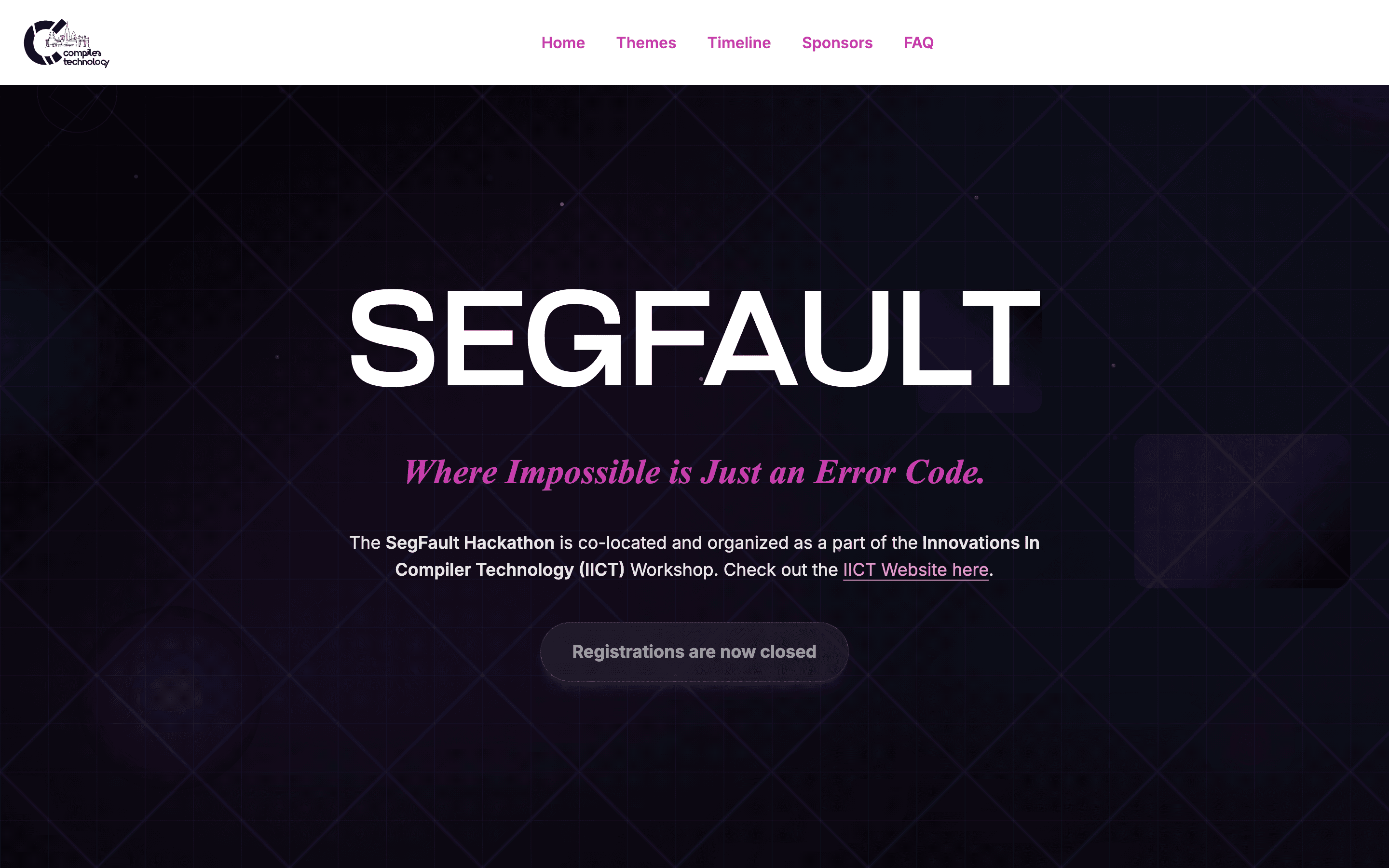 Segfault Hackathon screenshot